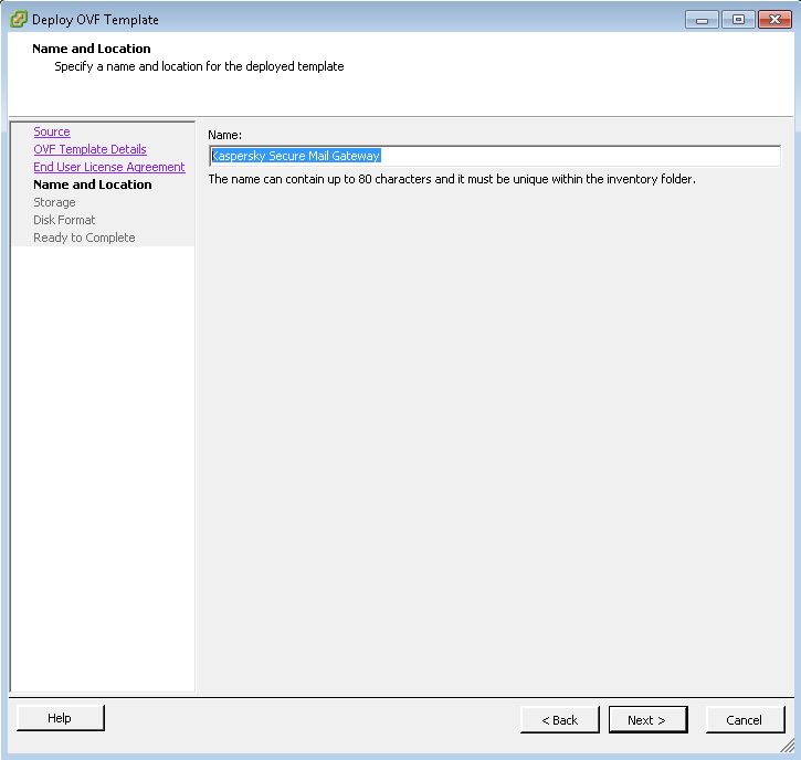 Virtual machine name