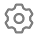 Icono de engranaje de configuración del dispositivo