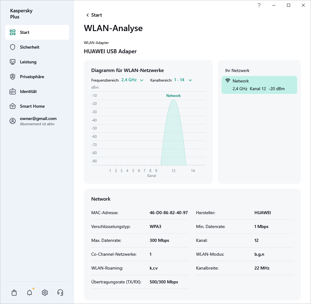 Fenster mit WLAN-Netzwerken