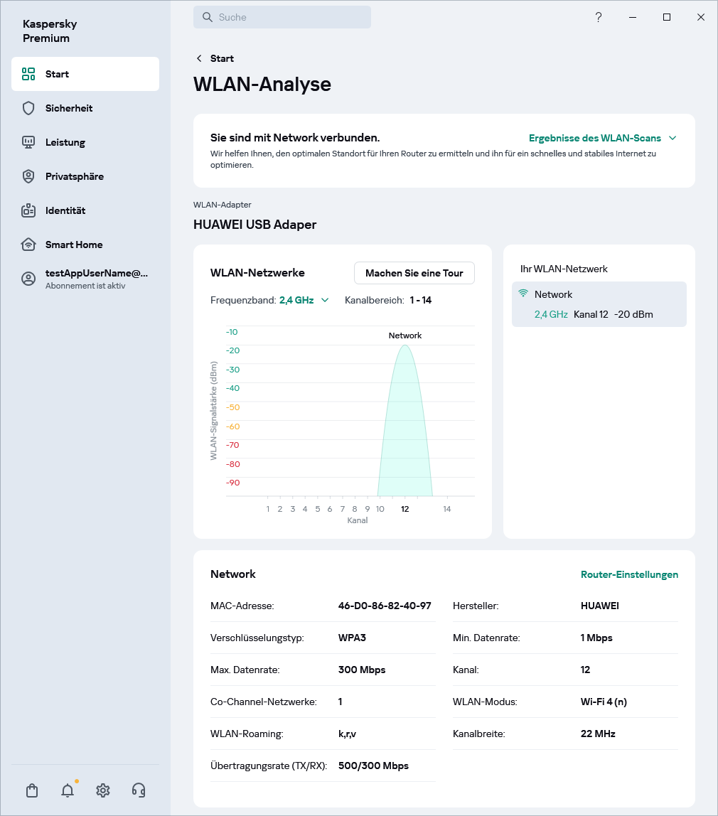 Fenster mit WLAN-Netzwerken